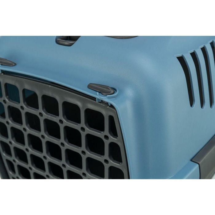 Caja de transporte - TRIXIE - Capri 2 - Reciclada - XS / S: 37 x 34 x 55 cm - Gris oscuro / Azul 2 Caja de transporte - TRIXIE - Capri 2 - Reciclada - XS / S: 37 x 34 x 55 cm - Gris oscuro / Azul 2