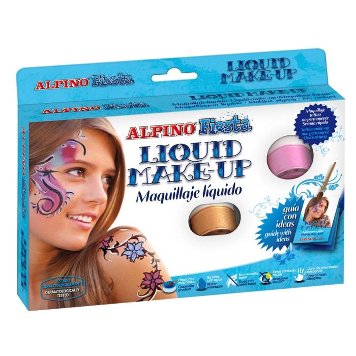 Maquillaje Liquido Set De 8 Colores Surtidos Mas Pincel 1