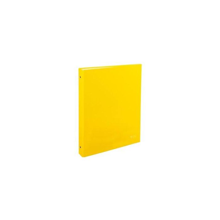 Carpeta De Anillas Carchivo Luz Carton Plastificado Brillo Fº-Xl 2 An. 25Mm Amarillo 4 unidades