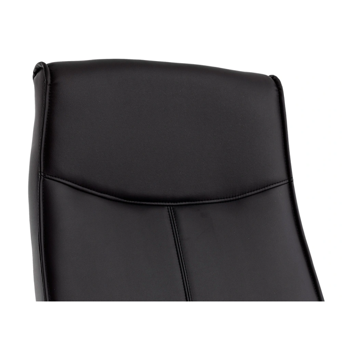 Q-connect Silla de Dirección Mod. NA Simil Piel Base Metálica Ruedas Premium Negro 1220x510x490 mm 5