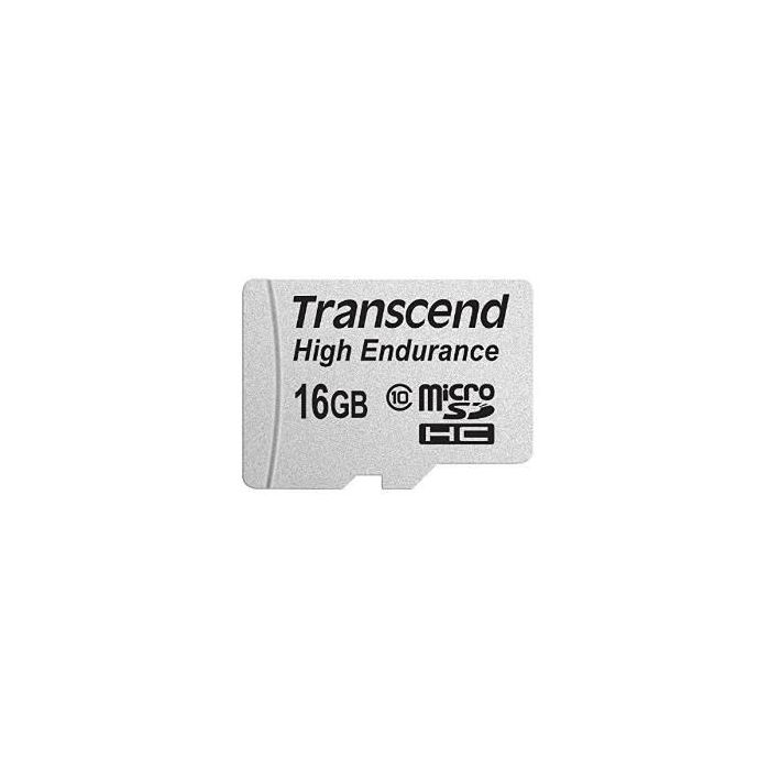 Transcend Tarjeta de Memoria MicroSDHC Hochbelastbare 16GB Clase 10 con Adaptador SD