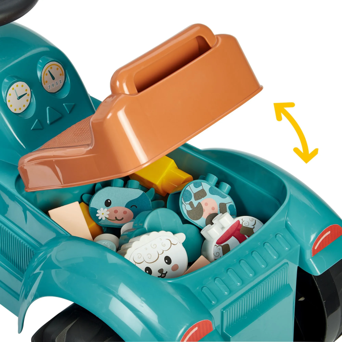 Tractor orientable ECOIFFIER con remolque - 15 accesorios - De 12 a 36 meses 2