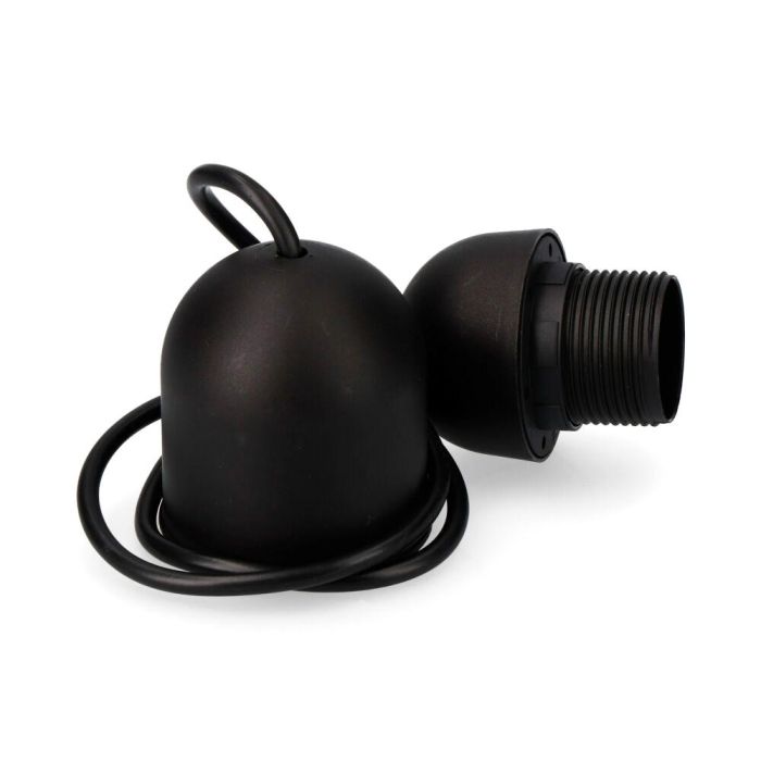 Conjunto colgante negro e27 longitud 80cm Conjunto colgante negro e27 longitud 80cm