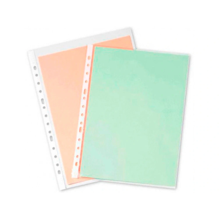 Q-connect Funda Multitaladro Cristal DIN A4 80 mc para Documentos, Caja de 1400 Unidades 3