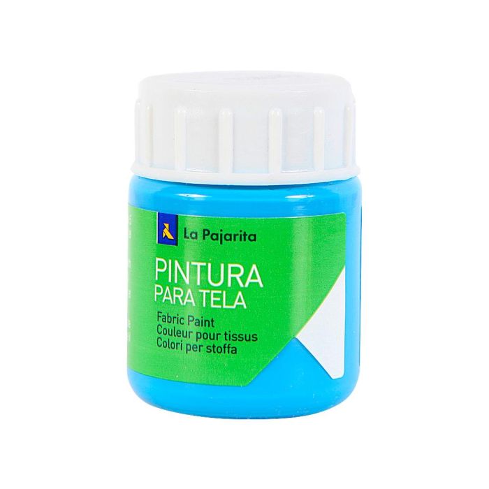 Pintura Para Tela La Pajarita Azul Cyan 25 mL 1