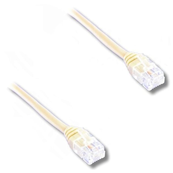 Lineaire Cable ADSL RJ11 Macho/Macho de 10m para Conexión Estable a Router ADSL, Módem o Teléfono Fijo, Compatible ADSL2+