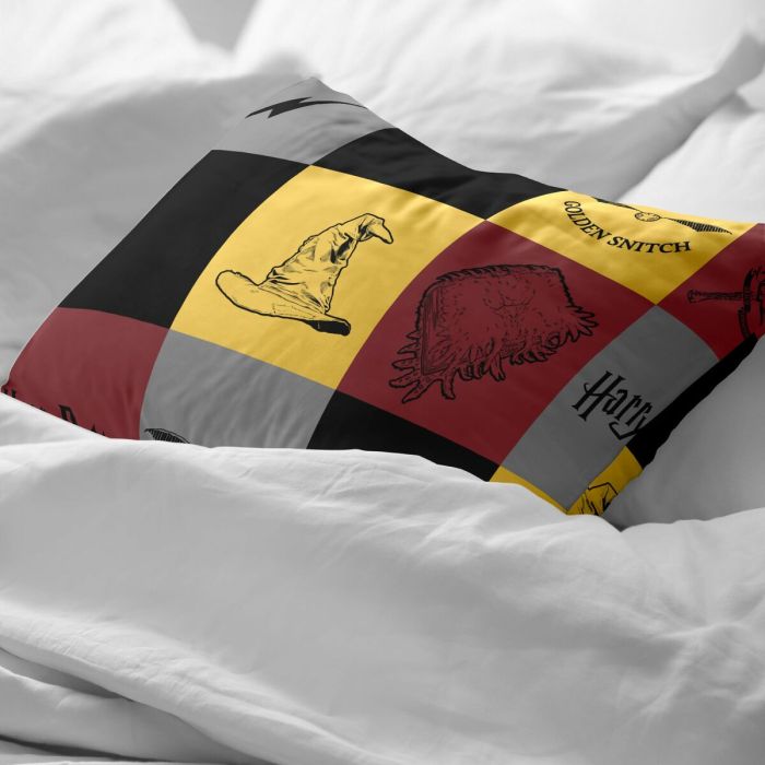 Funda de almohada Harry Potter Hogwarts Multicolor 50x80cm 1