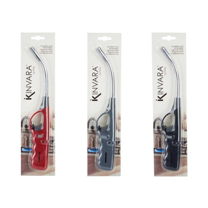 Encendedor Flexible Kinvara - Negro, Gris, Rojo - 4.5x28x2 cm (48 Unidades) 2 Encendedor Flexible Kinvara - Negro, Gris, Rojo - 4.5x28x2 cm (48 Unidades) 2