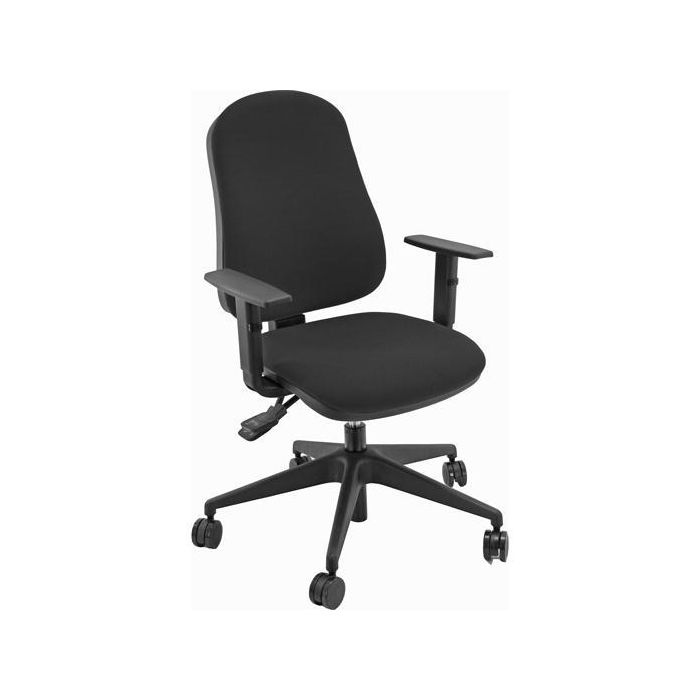 Unisit Silla Administrativa Sincro Simple Negra Reposabrazos Ajustables