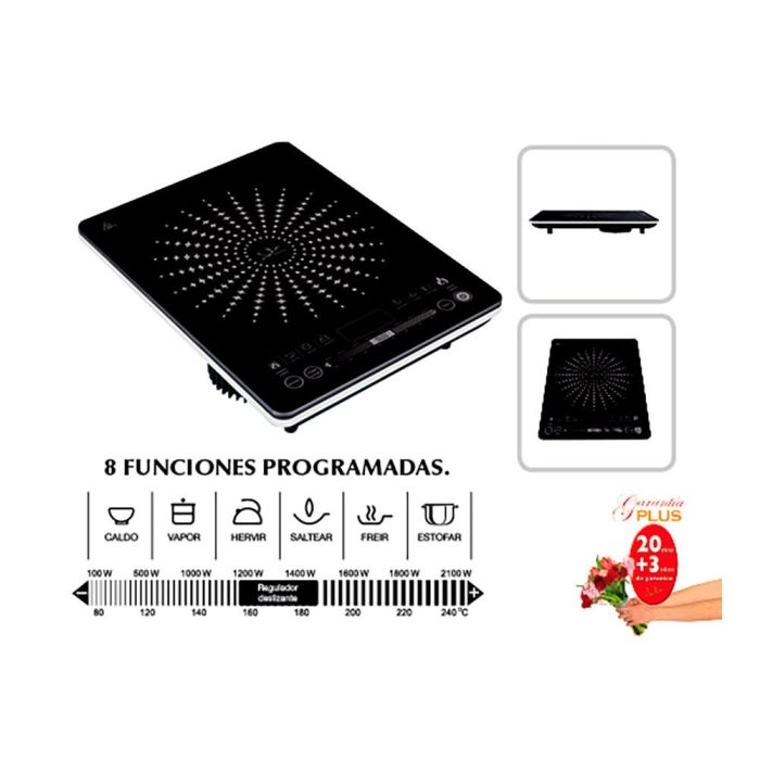 Placa de inducción 2100 W 2 Placa de inducción 2100 W 2