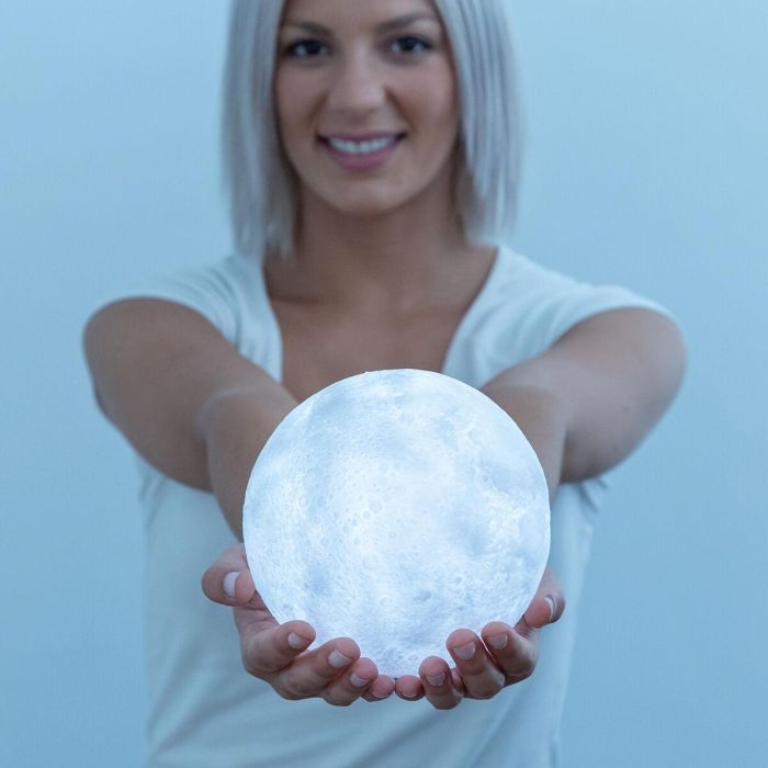 Lámpara LED Recargable Luna Moondy InnovaGoods 6 Lámpara LED Recargable Luna Moondy InnovaGoods 6