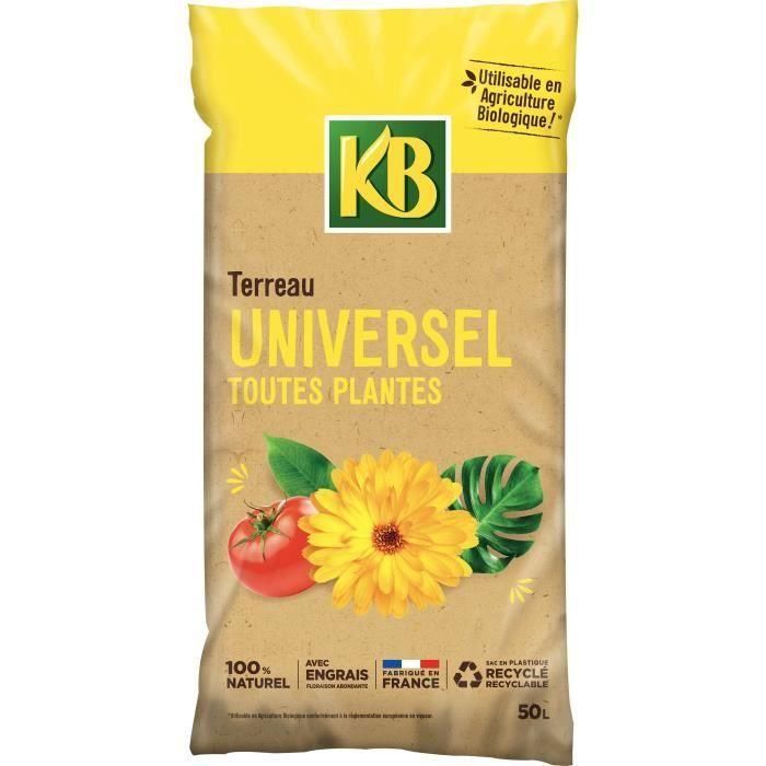 KB Universal tierra para macetas - Todas las plantas - 50 L