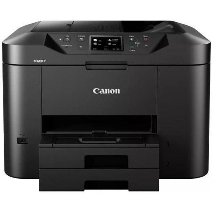 Canon 0958C009 Impresora Multifunción 4 en 1 MAXIFY MB2750 para Oficina. WiFi, Fax, Dúplex, ADF 50h, 500 hojas, Ethernet, Pantalla Táctil. Negra