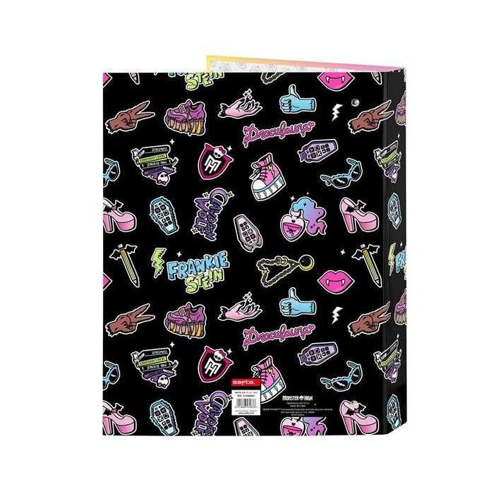 Safta Carpeta Folio Anillas Mixtas 4x25 mm Monster High "Creep" 1 Safta Carpeta Folio Anillas Mixtas 4x25 mm Monster High "Creep" 1