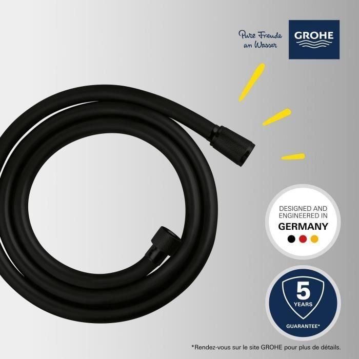 Manguera de ducha - GROHE - 287412432 - 1,5 m - VitalioFlex Trend - Negro mate 3 Manguera de ducha - GROHE - 287412432 - 1,5 m - VitalioFlex Trend - Negro mate 3