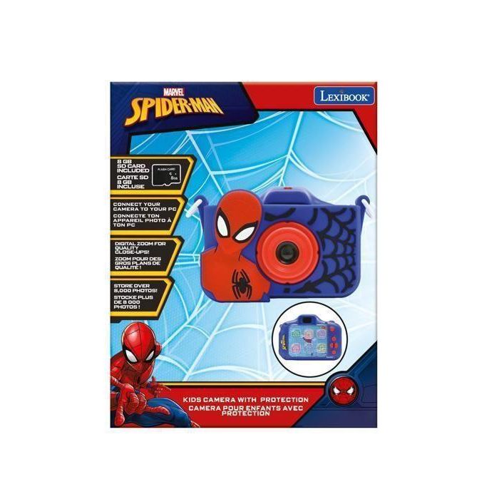 Lexibook Dj078Sp Cámara Infantil Spider-Man para Fotos, Vídeos, MP3, Juegos y Protección Silicona. Ideal Niños +3 Años. 4
