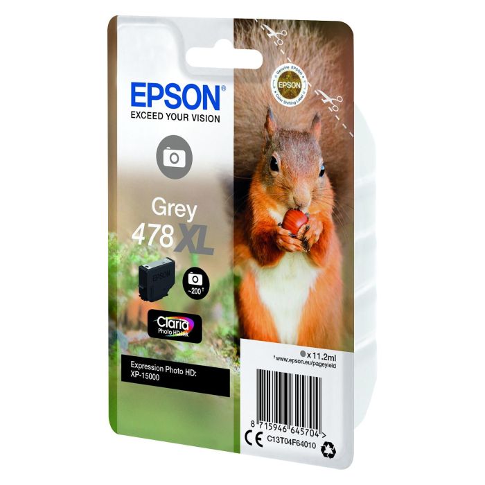 Epson Tinta Gris Claria Photo HD 478XL para XP-15000 (11.2ml)