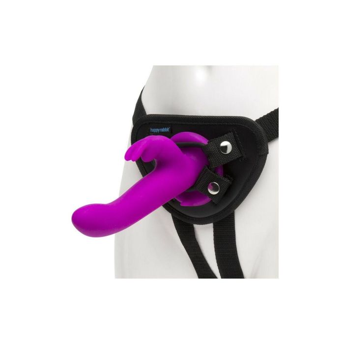 Vibrador conejito Happy Rabbit Strap-On Harness Set Purple 12,7 cm 6