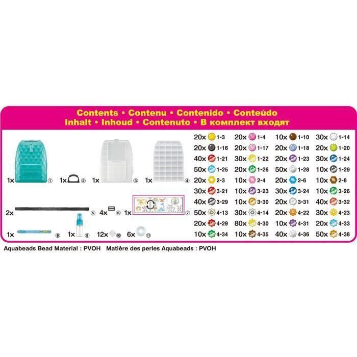 Aquabeads 31993 Mochila Expertos Creadores Set de Manualidades con Abalorios que se Pegan con Agua, +1000 Abalorios, 40 Colores 4