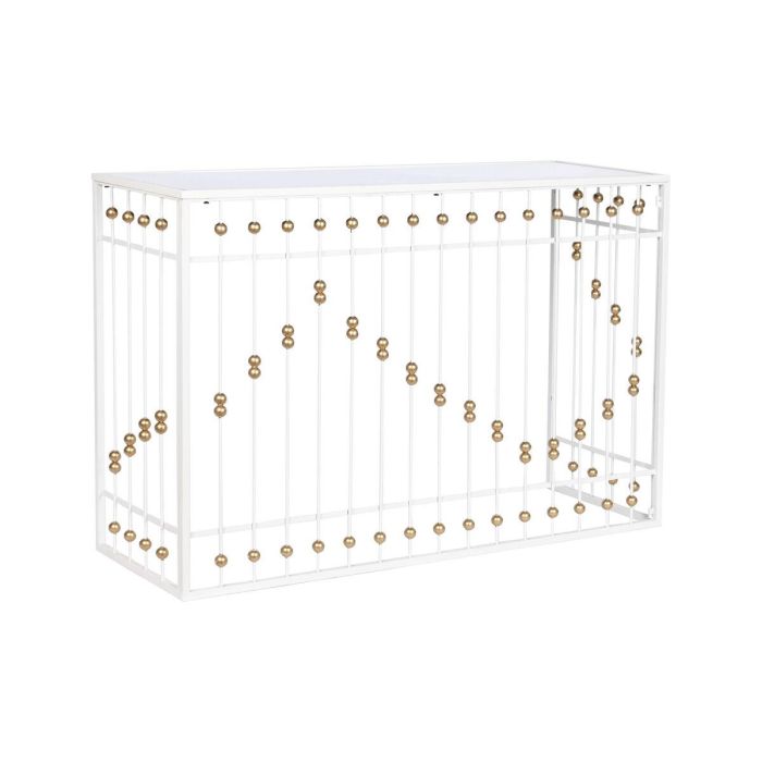 Recibidor Home ESPRIT Blanco Dorado 120 x 40 x 80 cm 0 Recibidor Home ESPRIT Blanco Dorado 120 x 40 x 80 cm 0