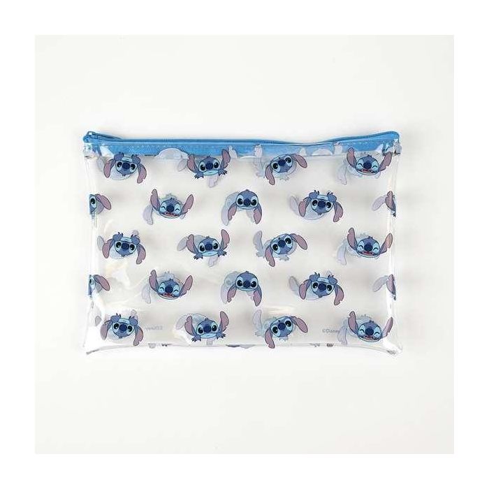 Cerdá Set de Papelería Escolar Completo Stitch Azul, Ideal para Niños de 3 a 12 Años