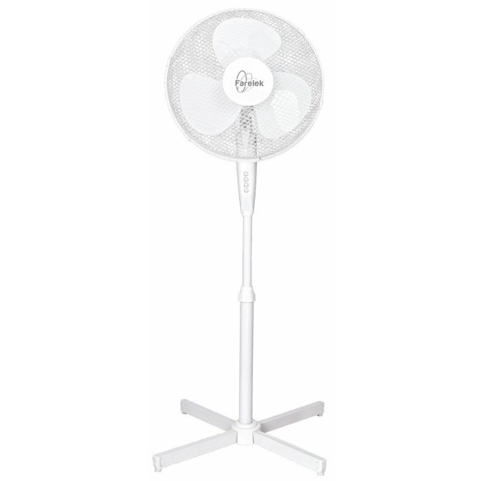 Ventilador de pie - TENESSEE - 40cm - 3 velocidades - 50w - Blanco