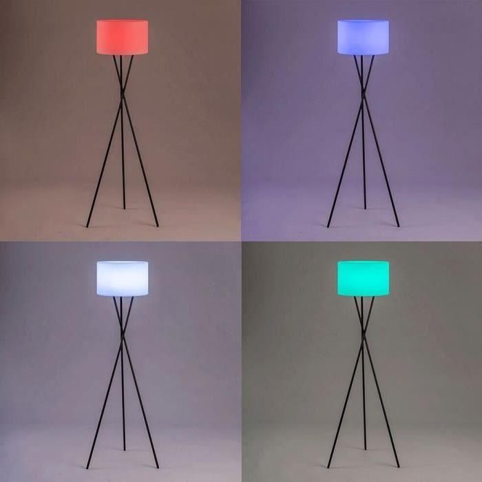 Lámpara de pie inalámbrica - LUMISKY - TAMBOURY - Al. 150 cm - LED multicolor regulable 1 Lámpara de pie inalámbrica - LUMISKY - TAMBOURY - Al. 150 cm - LED multicolor regulable 1