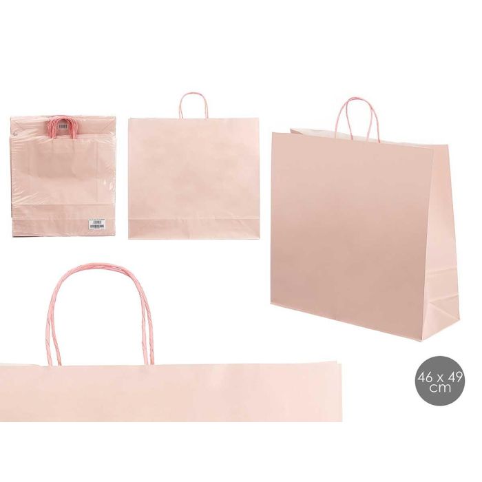 Bolsa de Papel Rosa Palo 46x49 cm - Pincello (100 Unidades) Bolsa de Papel Rosa Palo 46x49 cm - Pincello (100 Unidades)
