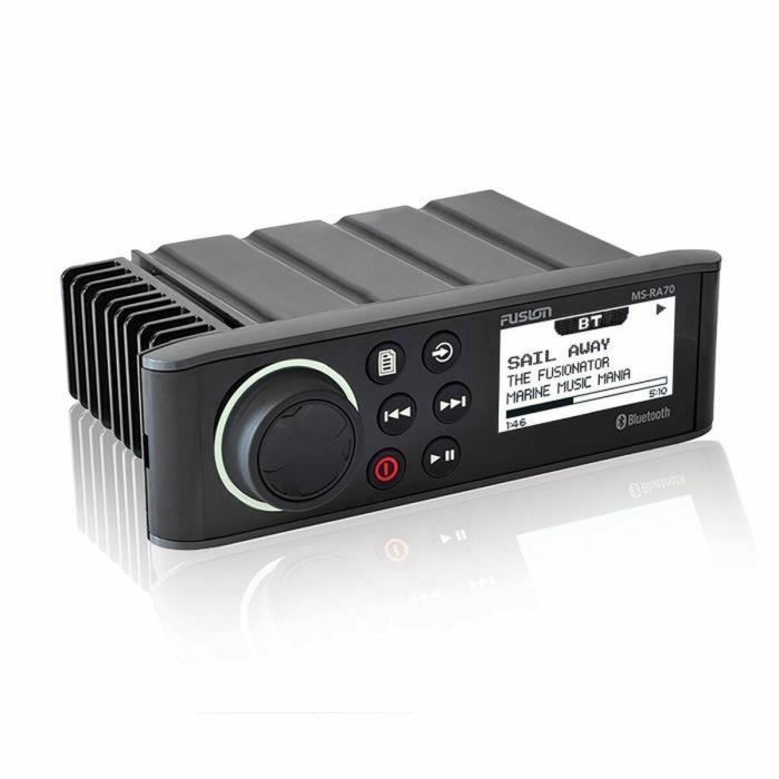 Fusion MS-RA70 Autorradio Marina Impermeable IPx7 Bluetooth USB MP3 Apple Android DAB AM/FM Pantalla LCD Control App FUSION-Link 2 Zonas 2 Fusion MS-RA70 Autorradio Marina Impermeable IPx7 Bluetooth USB MP3 Apple Android DAB AM/FM Pantalla LCD Control App FUSION-Link 2 Zonas 2