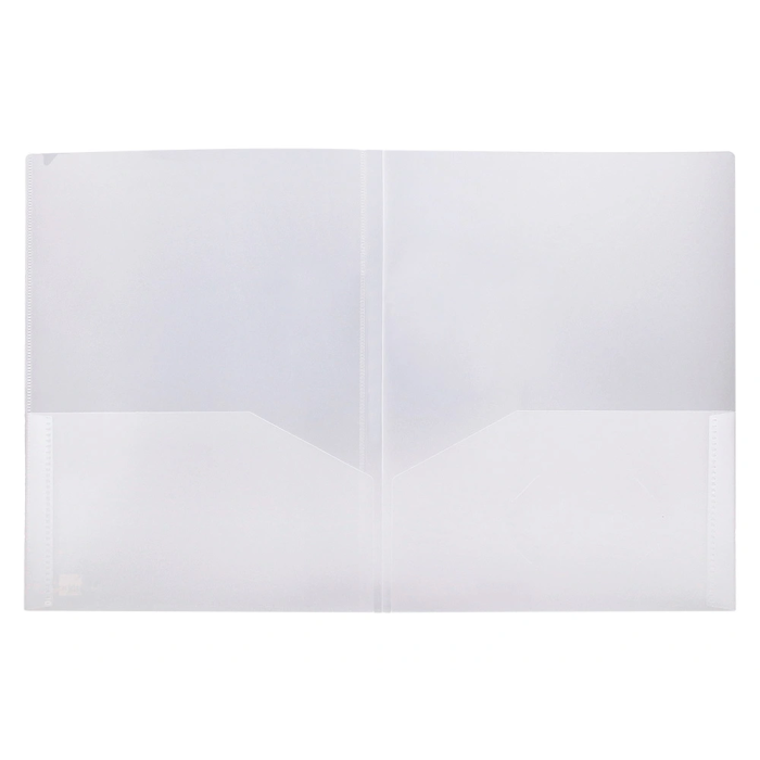 Liderpapel Carpeta Dossier con 2 Bolsas Canguro 45684 Polipropileno DIN A4 Transparente 8