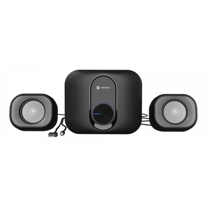 NATEC NGL-2111 Sistema de Audio Doméstico Minicadena Compacta - 3W RMS Negro con Conexión 3.5mm Auxiliar para el Hogar