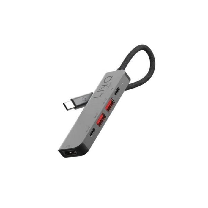 Docking USB Tipo-C Linq LQ48014/ 1xUSB Tipo-C/ 2xUSB/ 1xHDMI 4K/ 1xUSB Tipo-C PD/ Gris Docking USB Tipo-C Linq LQ48014/ 1xUSB Tipo-C/ 2xUSB/ 1xHDMI 4K/ 1xUSB Tipo-C PD/ Gris