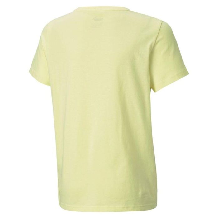 Camiseta de Manga Corta Infantil Puma 585887 40 Amarillo