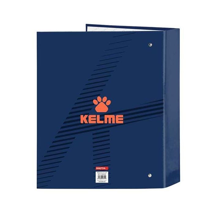 Carpeta de anillas Kelme Navy blue Naranja Azul marino A4 (27 x 33 x 6 cm) 1