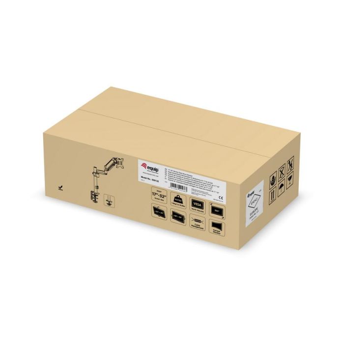 Equip Soporte de Mesa para Monitor VESA hasta 32 Pulgadas, Carga Máxima 9kg, Ajuste de Altura Resorte de Gas, Color Negro 6