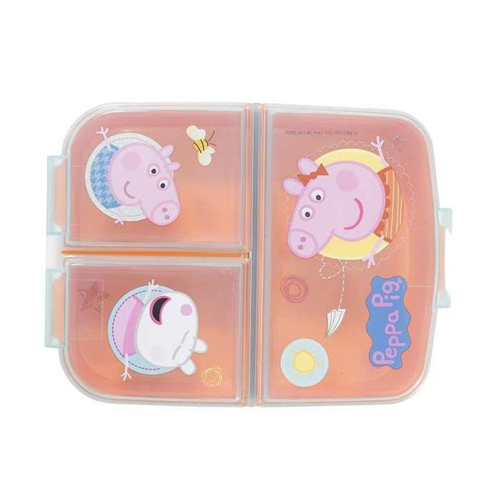 Sandwichera peppa pig core con multiples compartimentos 17x14x7 cm 2 Sandwichera peppa pig core con multiples compartimentos 17x14x7 cm 2