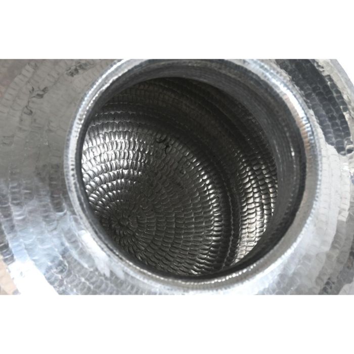 DKD Home Decor Indo 1c25 Jarrón Item Home Decorativo Plateado y Negro de Aluminio 45 x 60 x 45 cm 2 DKD Home Decor Indo 1c25 Jarrón Item Home Decorativo Plateado y Negro de Aluminio 45 x 60 x 45 cm 2