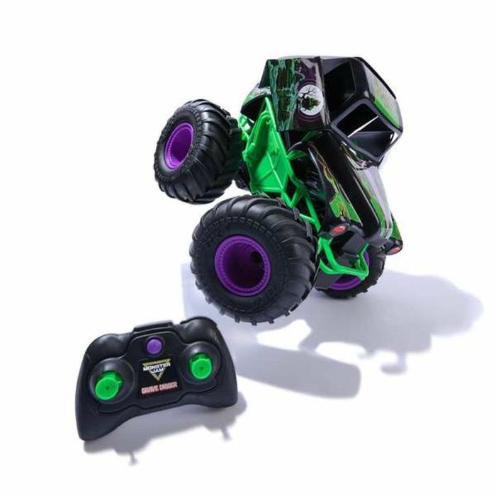 Spin Master Coche radio control Monster Jam Smash And Bash Grave Digger 24,77x3,81x25,4 cm, 4+ años, requiere 2 pilas AAA 1 Spin Master Coche radio control Monster Jam Smash And Bash Grave Digger 24,77x3,81x25,4 cm, 4+ años, requiere 2 pilas AAA 1