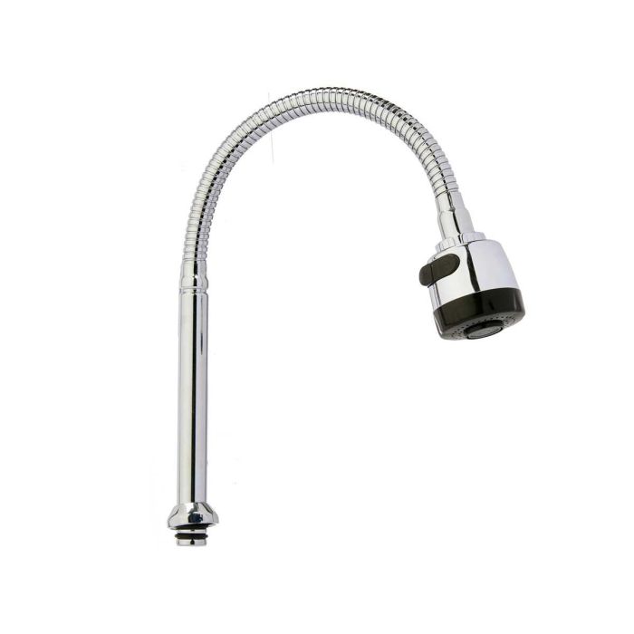 Kinvara Manguera Grifo Extensible Fregadero Multifunción 2 Posiciones, Rosca Hembra 24 mm, Metal/Plástico, Plata/Negro (12 Unidades) 1 Kinvara Manguera Grifo Extensible Fregadero Multifunción 2 Posiciones, Rosca Hembra 24 mm, Metal/Plástico, Plata/Negro (12 Unidades) 1