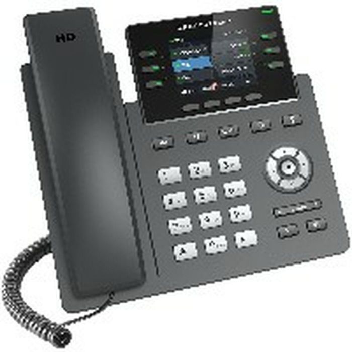 Grandstream Teléfono IP GRP-2613 para Empresas, 4 Líneas, Pantalla TFT de 2.4", Negro 2