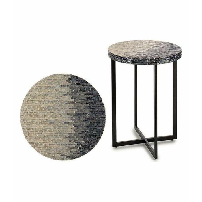 Mesa auxiliar Gris Metal Nácar Aglomerado (45 x 62 x 45 cm) 1 Mesa auxiliar Gris Metal Nácar Aglomerado (45 x 62 x 45 cm) 1