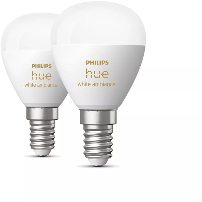 Philips Hue White Ambiance E14 Luster Tropfen Doppelpack 2x470lm 1 Philips Hue White Ambiance E14 Luster Tropfen Doppelpack 2x470lm 1