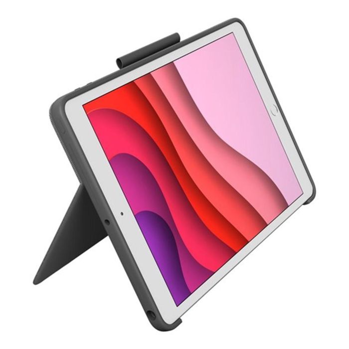 Funda para iPad + Teclado Logitech Combo Touch Gris Qwerty Español 1 Funda para iPad + Teclado Logitech Combo Touch Gris Qwerty Español 1