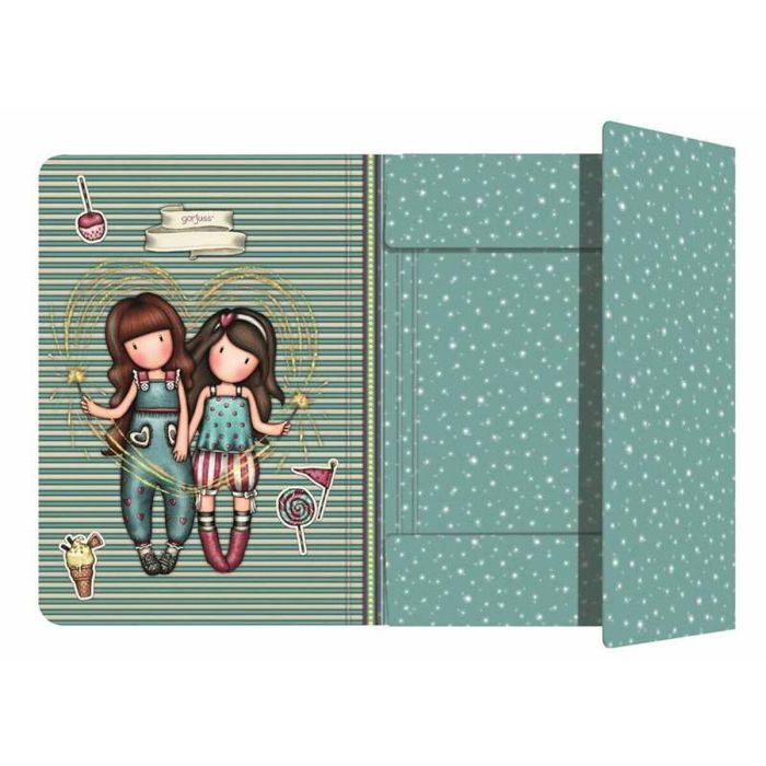 Libreta folio tapas duras con elastico gorjuss™ fairground "fireworks" 24,8x9x33,4cm 1