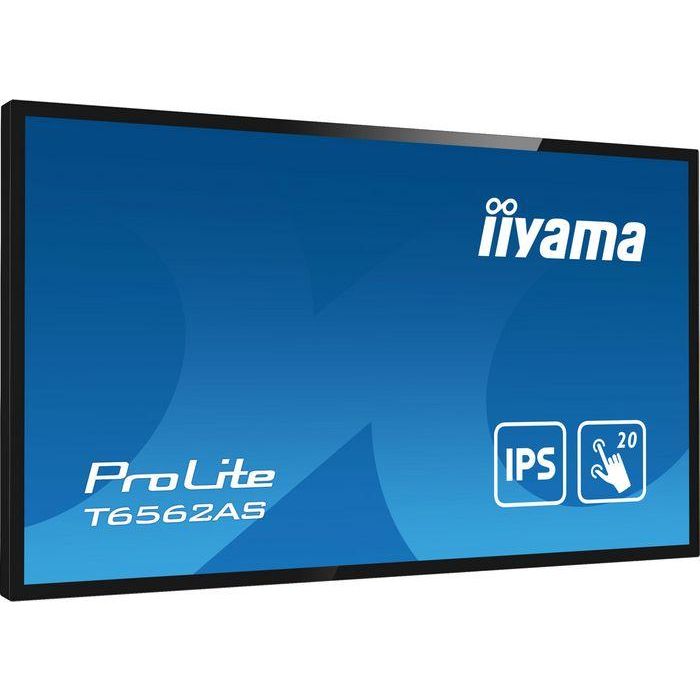 iiyama T6562AS-B1 pantalla de señalización Panel plano interactivo 163,8 cm (64.5") IPS 500 cd / m² 4K Ultra HD Negro Pantalla táctil Procesador incorporado Android 8.0 24/7 4 iiyama T6562AS-B1 pantalla de señalización Panel plano interactivo 163,8 cm (64.5") IPS 500 cd / m² 4K Ultra HD Negro Pantalla táctil Procesador incorporado Android 8.0 24/7 4