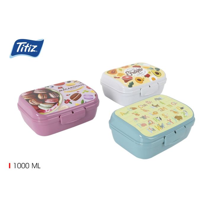Sandwichera plástico IML 1000 ml Titiz (24 Unidades) Sandwichera plástico IML 1000 ml Titiz (24 Unidades)