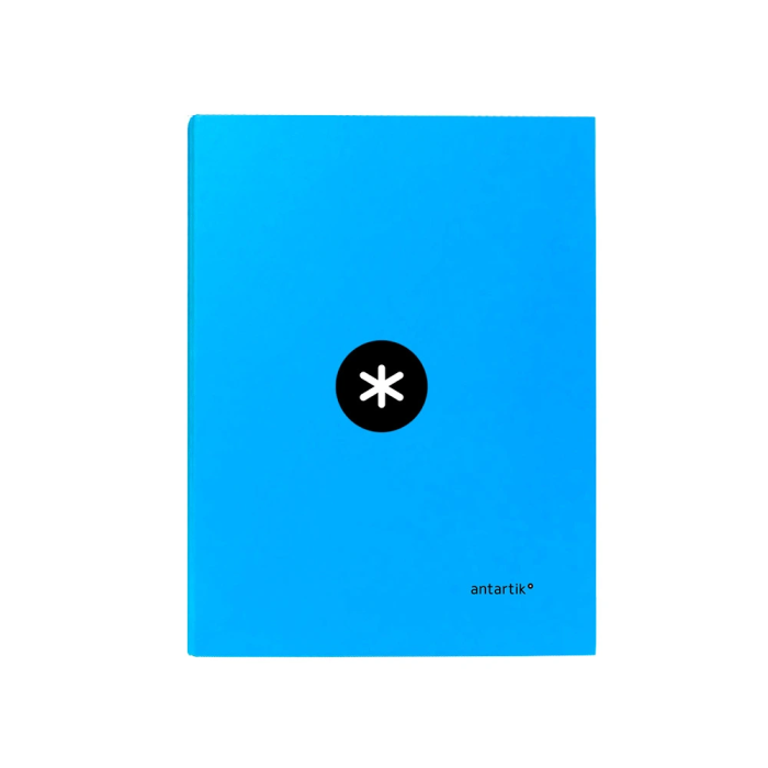 Antartik Carpeta A4 Forrada con 4 Anillas Redondas de 25 mm, Azul 1