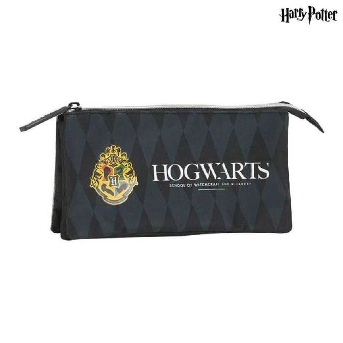 Portatodo Harry Potter Hogwarts Triple Harry Potter Negro Gris (22 x 12 x 3 cm) (22 x 3 x 12 cm) Portatodo Harry Potter Hogwarts Triple Harry Potter Negro Gris (22 x 12 x 3 cm) (22 x 3 x 12 cm)