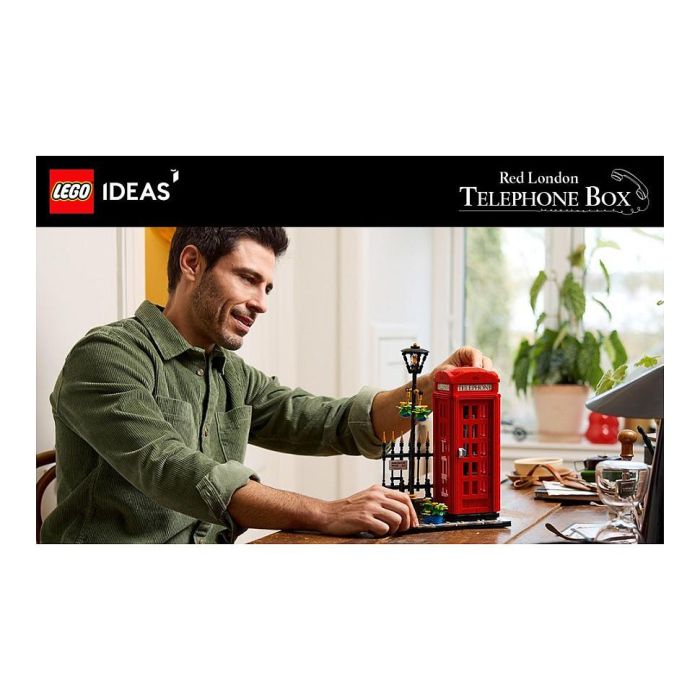 LEGO Ideas Cabina Telefónica Roja de Londres 21347, Juego de Construcción, 1460 Piezas, Multicolor