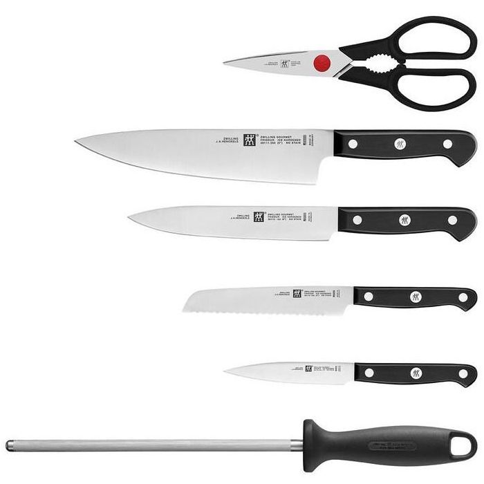 Zwilling 36131-002-0 - Juego de Cuchillos Gourmet de 7 Piezas con Bloque de Bambú 1 Zwilling 36131-002-0 - Juego de Cuchillos Gourmet de 7 Piezas con Bloque de Bambú 1